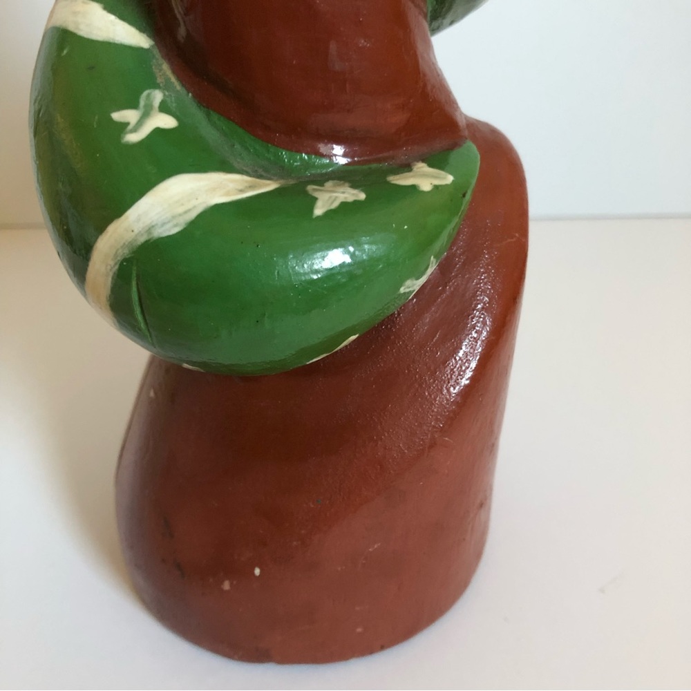 Amazing vintage folk art snake figure papier mâche? composite? primitive - Picture 6 of 13